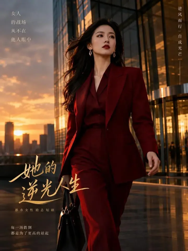 《离婚后我成了首富》短剧封面，逆袭题材